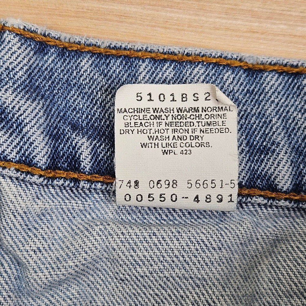 Vintage 90s Levi's Jeans Mens 34x30 Fit 32x30 Light Blue 550 Relaxed Fit Tapered - Picture 5 of 16